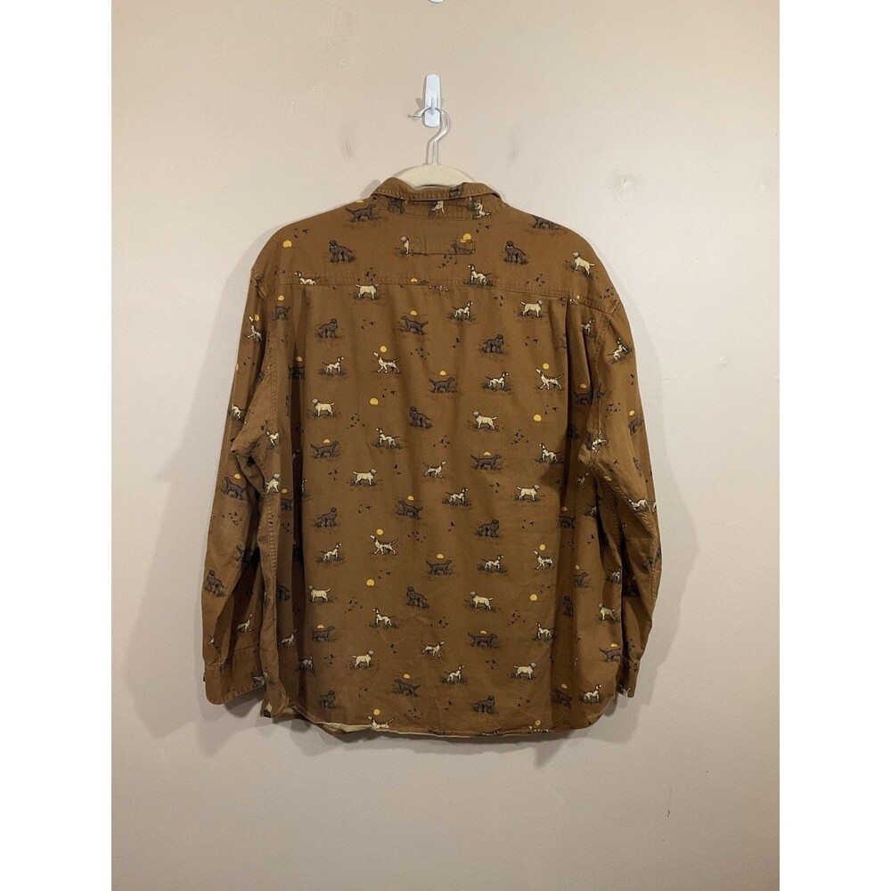 Duluth Trading Co Men's Brown Printed Button-Up Shirt - Picture 3 of 8